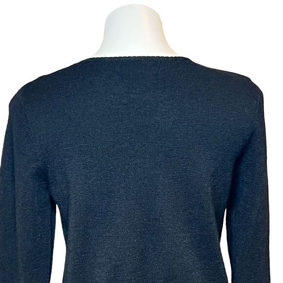 Mercer & Madison black merino wool crew neck sweater size XL - Picture 8 of 15